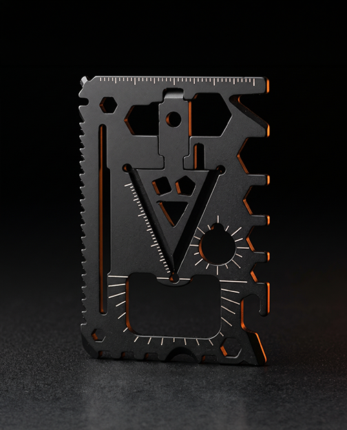 LYNK Pocket Multi-Tool Card — Steel EDC Wrench, Ruler & Opener